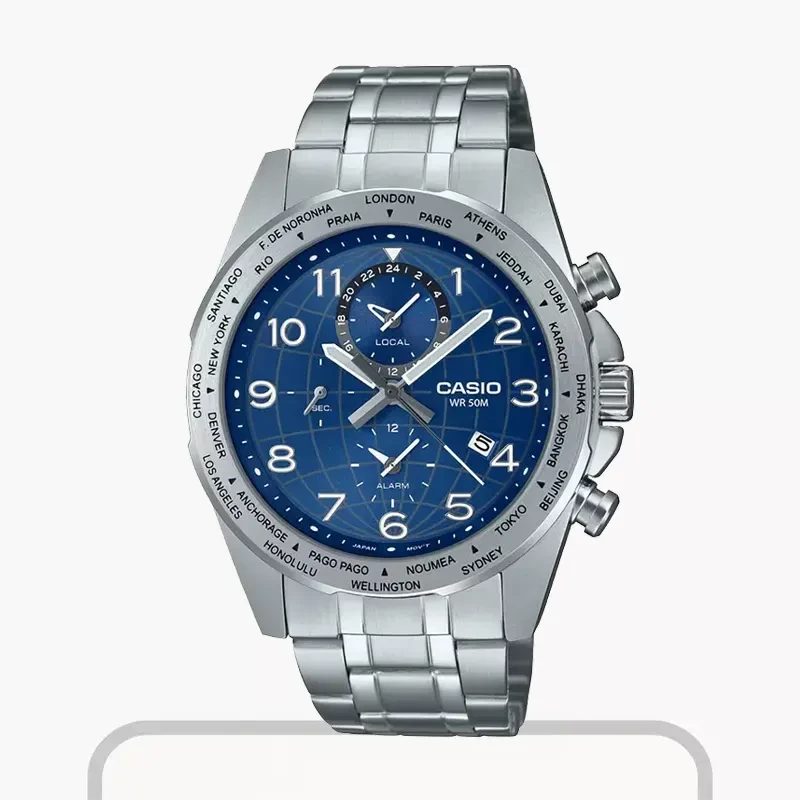 Casio Enticer Standard Blue Dial Men's Watch | MTP-W500D-2AV